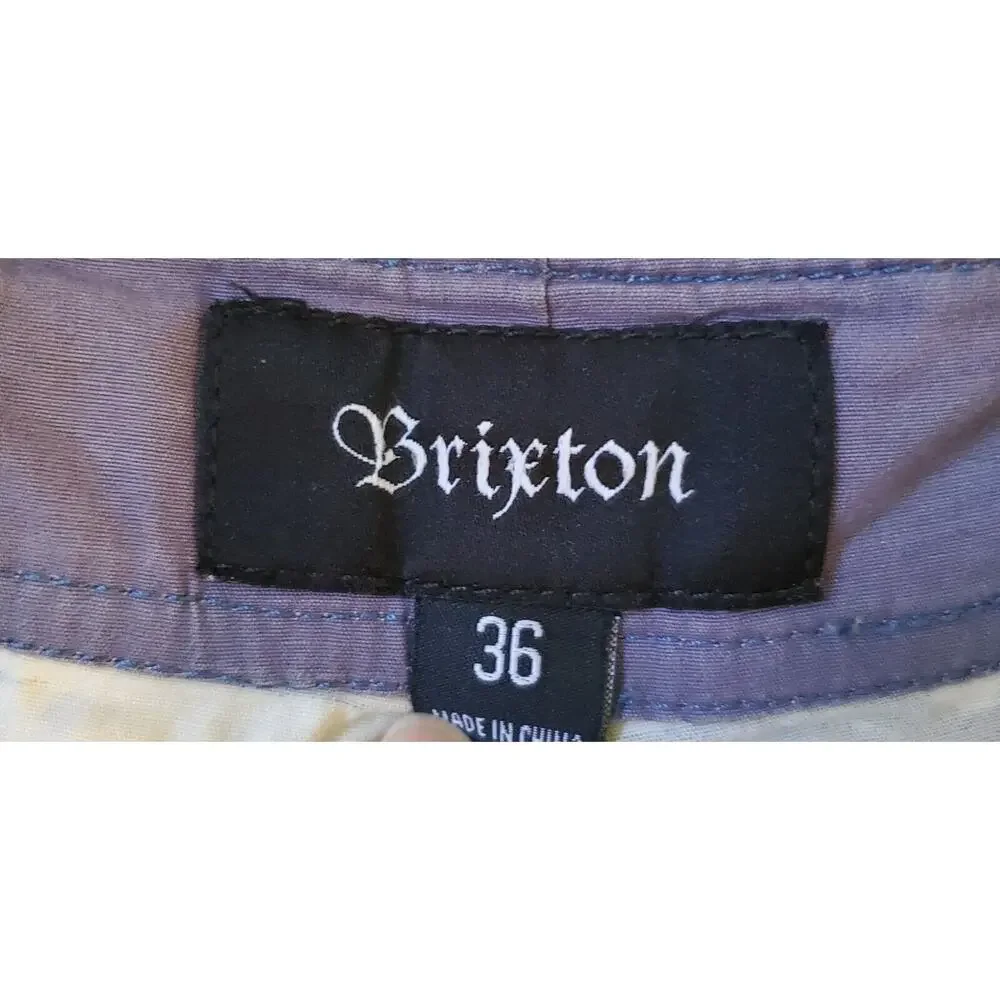 Brixton Board Shorts Men Sz 36 Bird Print Board Shorts Swim Trunks Beach